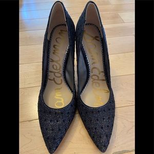 Sam Edelman Hazel Met Multi Dot Black Pumps Heels